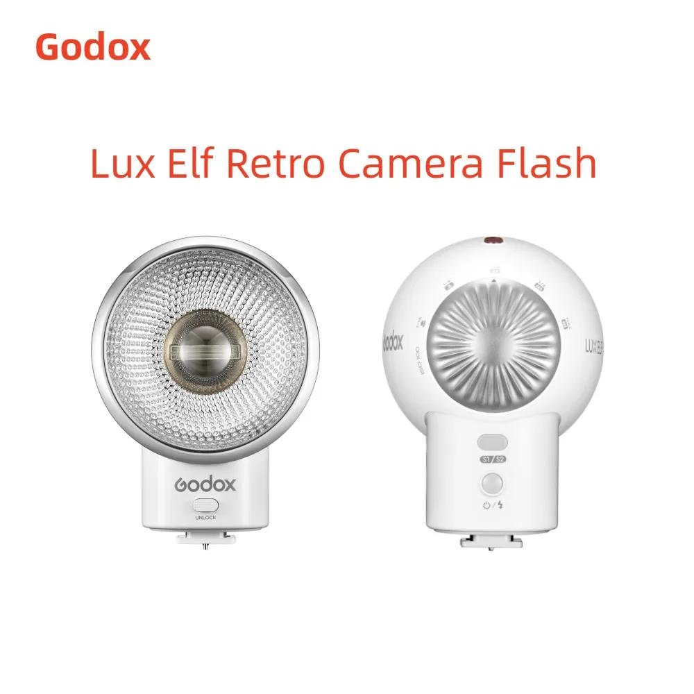 Godox Lux Elf Ʈ ī޶ ÷,  7.4V 350Mah Ƭ ͸, CŸ Ʈ, 6000K,  ĳ   ī޶